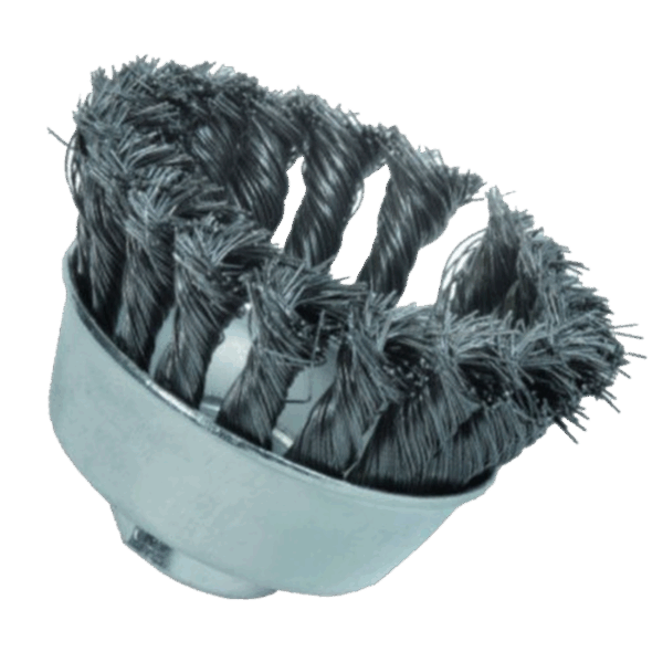 Komborstel staaldraad getordeerd 120xM14x0,35 T25