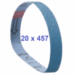 Norton Powerfile schuurband 20x457mm R822 P80 10x