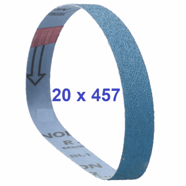 Norton Powerfile schuurband 20x457mm R822 P80 10x
