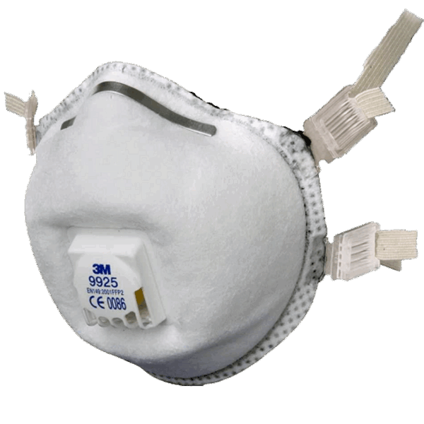 09925 3M Lasrookmasker FFP2 met ventiel 10x