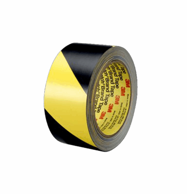 5702 3M gestreepte veiligheidstape zwart/geel 50mmx33mtr