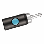 Koppeling ISC06 8mm slangpilaar ISO B knop blauw