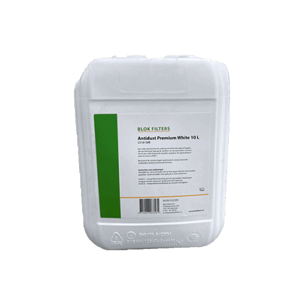 *Actie Blok Antidust Premium White groene dop 10ltr