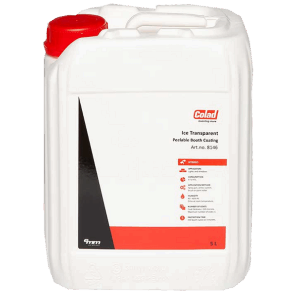 Colad Ice Transparent Striplak voor de spuitcabine 5ltr