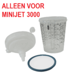 Sata RPS mengbeker 600ml UV platte zeef 200mu 60x