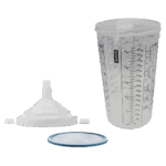 Sata RPS mengbeker 900ml platte zeef 125mu 50x