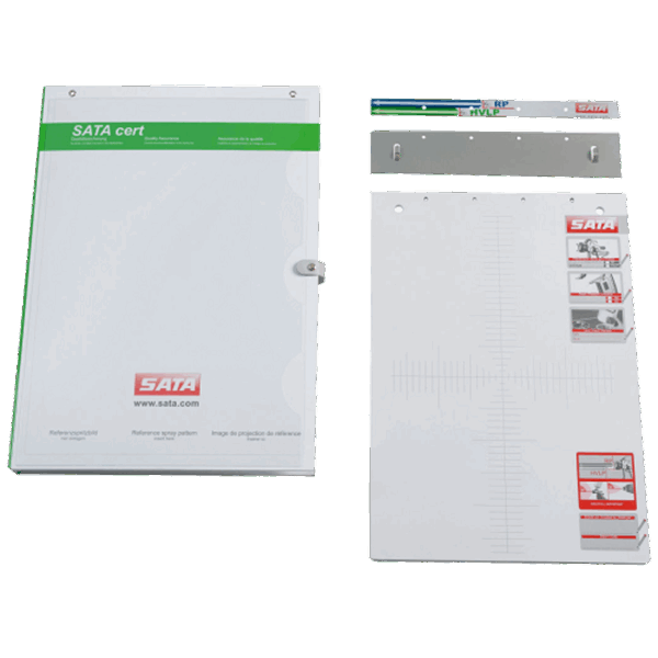 SATA spuitpatroonblok met afstandmarkering