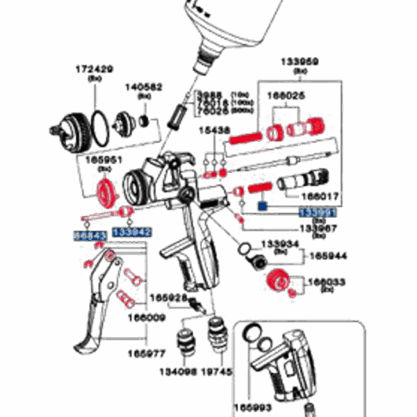SATA Stelschroef voor luchtmicrometer