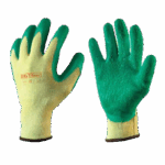 Glovmech 350 Handschoen geel/groen latex gecoat Mt10