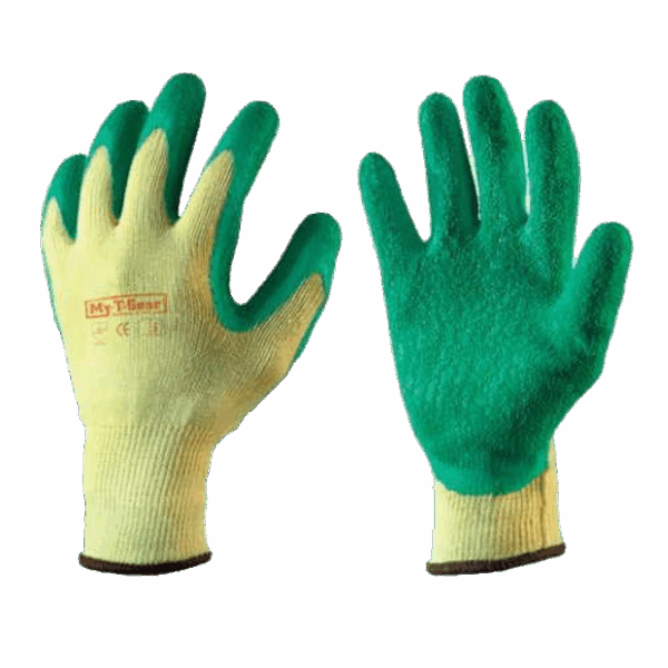 Glovmech 350 Handschoen geel/groen latex gecoat Mt10