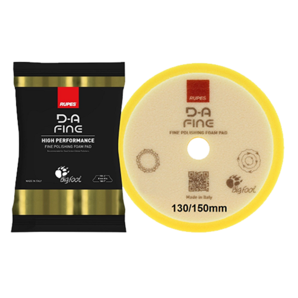 Rupes DA Fine HP polijstschijf Ø130/150mm fijn geel 1x